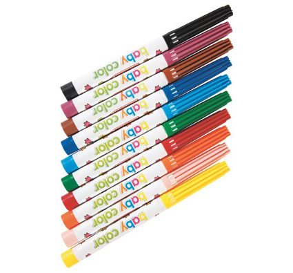 Maxi lote de rotuladores y lápices de colores para bebés el conjunto