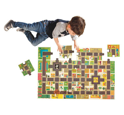 Puzzle de suelo Ciudad 100 piezas