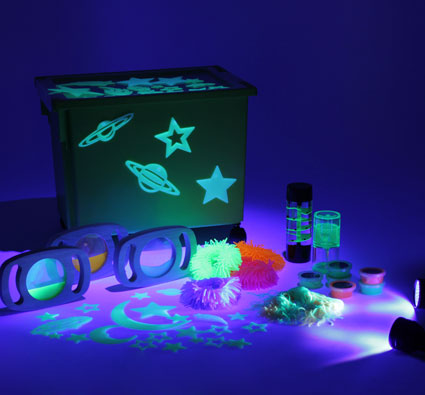 Maxi kit los efectos luz UV conjunto de 58 piezas