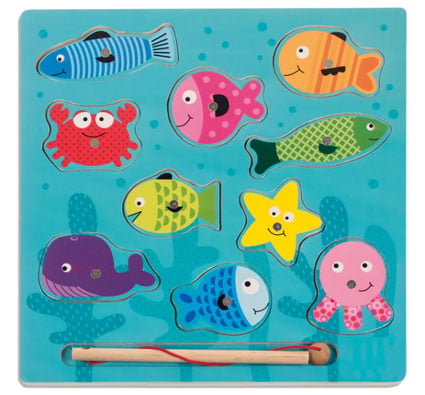 Jeu d'encastrement magnétique de pêche les poissons