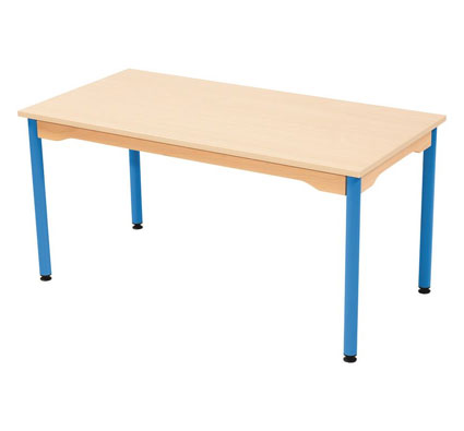 Mesa tablero de melamina - patas de madera - recta la unidad