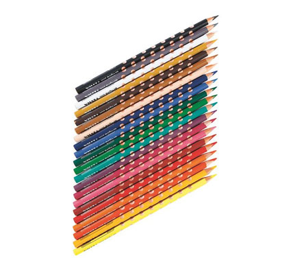 6 crayons de couleur Lyra Groove Triple one - Tangram Montessori