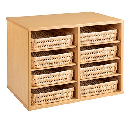 Muebles de alt.: kit cestas para colocar (8 cestas - 6 repisas) el conjunto | Hermex
