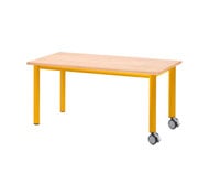 Table rectangulaire medit. 120 x 60 + roues (t2)