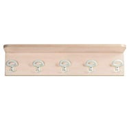 Étagère portemanteau 5 patères triples