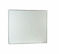Surface blanche laminée + bords en plastique 120 x 90 cm