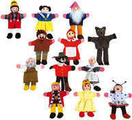 Marionettes de doigt 12 modèles