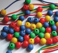 Paquet de 100 sphères enfilables petites