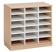 Meuble combi 18 casiers de 24 x 9,5 cm