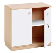 Meuble combi avec portes, 1 étagère et fermeture