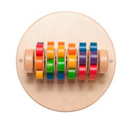 Panneau les fleurs multicolores diam. 24 cm