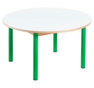 Table white ronde diam 100 cm (t1)