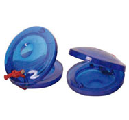 Petites castagnettes en plastique basiques lot de 10
