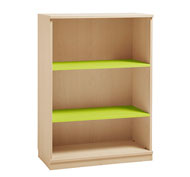 Medium combi cupboard 110 cm 2 shelves in kiwi colour.