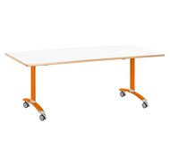 Table white rabattable 160 x 80 cm (t3)