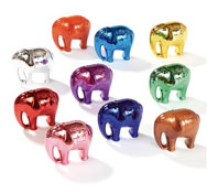 Elefantes metálicos numéricos Pack de 10 unidades