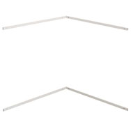 Support métallique pour joindre des miroirs de 100 x 100 à un angle de 90°