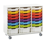 Meuble white nº 13 avec cuvettes arc-en-ciel (composition catalogue)