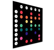 Panneau magnétique et tableau noir100 x 100 bords pvc