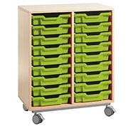 Meuble kappa nº12 avec 18 cuvettes arc en ciel petites