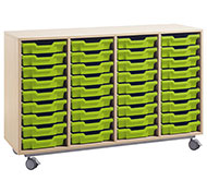 Meuble kappa nº14 avec 36 cuvettes arc en ciel petites