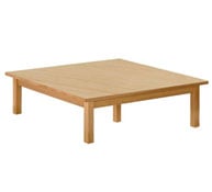 Table en hêtre europa carrée 100 x 100 hauteur spéciale 26 cm