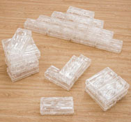 Ladrillos de plástico transparente efecto glaciar -set1 pack de 25 piezas