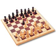 Ensemble d’école Échecs et dames en bois Lot de 5 jeux complets