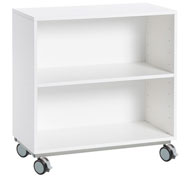 Meuble white2 avec 1 étagère et roues