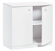Meuble White2 avec 1 étagère et portes