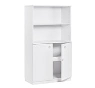 Armoire moyenne avec socle white2 avec 3 étagères et porte verrouillable