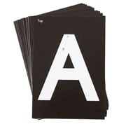Cartes des majuscules mini-ardoises avec lumière