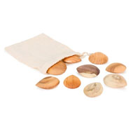 Collection de galets de bois Lot de 9 pièces