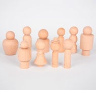 Ensemble communautaire en bois Lot de 10 pièces
