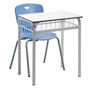 Easy desk with tray 70 x 50  + Anta S6 chair White/ Blue