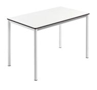 Table rectangulaire Menorca 120 x 70 fixe T6 Blanc/blanc