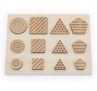 Jeu d'encastrement Formes sensorielles naturelles