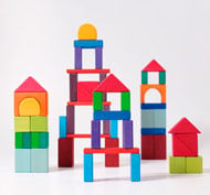 Construction Geo-blocks couleurs Lot de 60 pièces