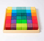 Cubes de mosaïque arc-en-ciel Lot de 36 pièces