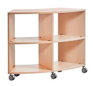 Meuble base incurvé MOYEN avec roues 1/8 de cercle