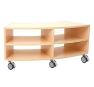 Meuble base incurvé PETIT avec roues 1/8 de cercle