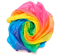 Foulard en soie arc-en-ciel