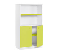 Armario white2 con 3 estantes y puerta de color
