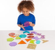 Formes scintillantes Lot de 21 pièces