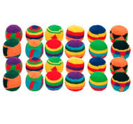 Boules en tricot de coton Lot de 24 pièces
