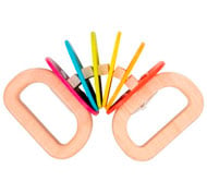 Chenille accordéon colorée