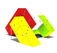 Estructura de juego cubos de escalada akrorok 4001