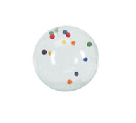 Balón cristal con bolas multicolores la unidad