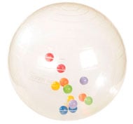 Balón cristal con bolas multicolores la unidad