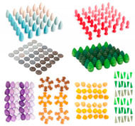 Grand ensemble de 288 pièces de mandala Lot de 288 pièces
